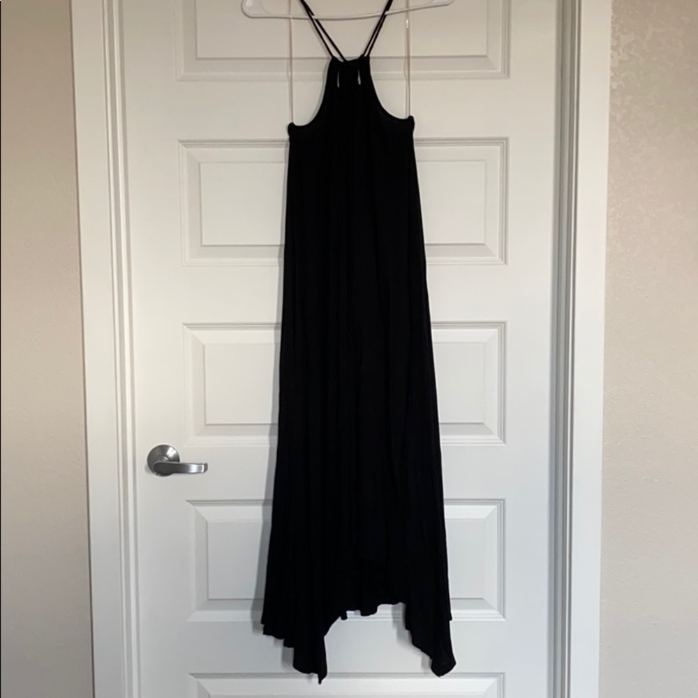 Black maxi dress